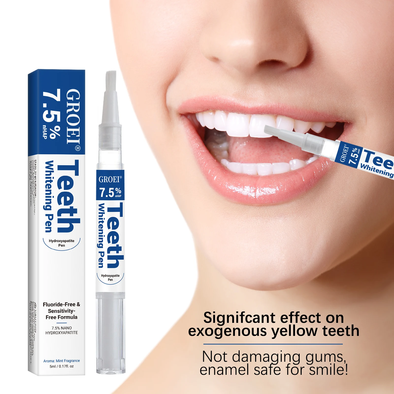 Teeth Whitening Ai - Pluma blanqueadora de dientes de hidroxapatita,