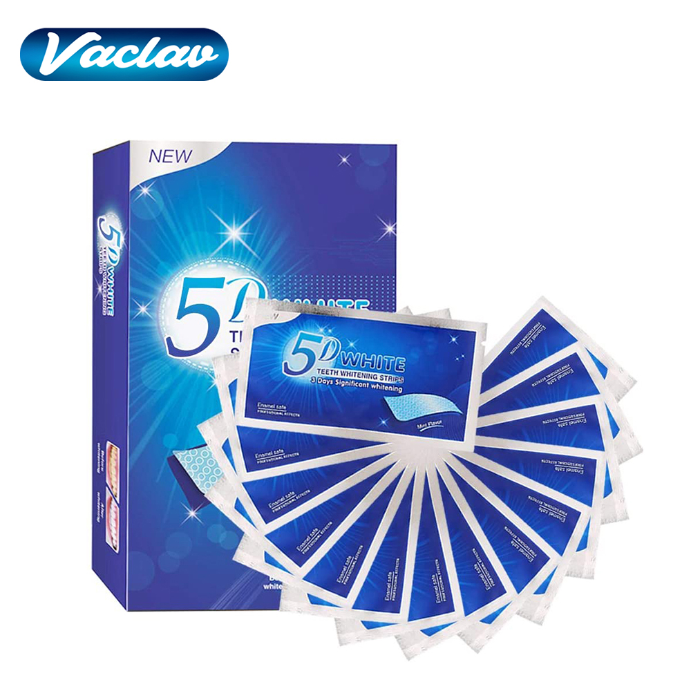 Teeth Whitening Xylitol - Tiras Blanqueadoras de Dientes 5D, Gel