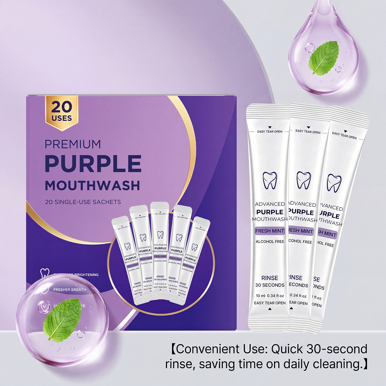 Paquete de 20/40 Enjuague Buca - Teeth Whitening Naturally reseña y precio