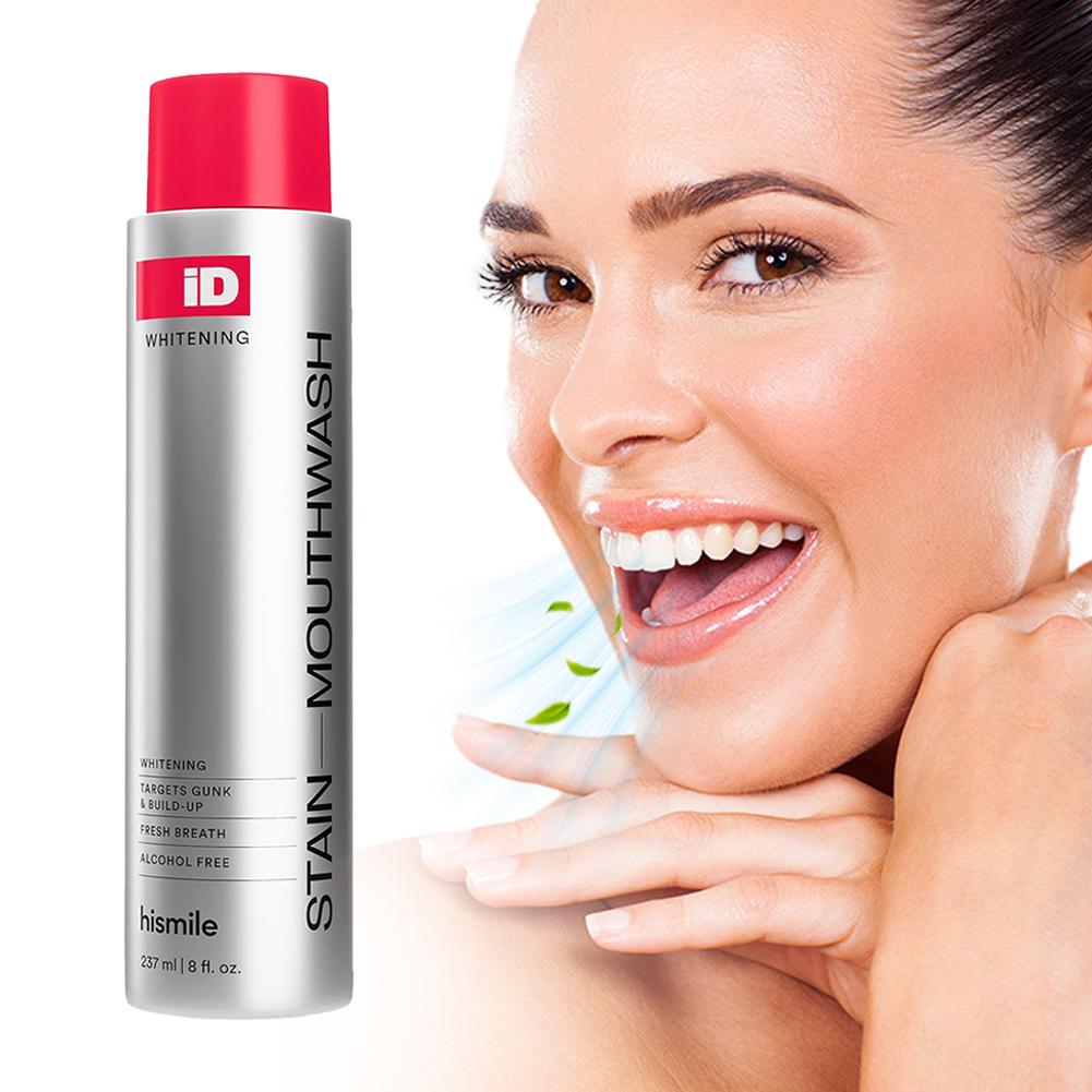 Enjuague bucal sin alcohol His - Teeth Whitening And Stain Removal reseña y precio