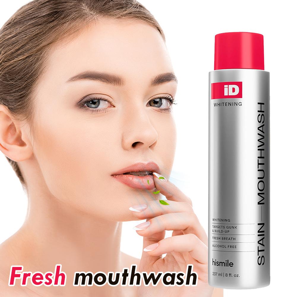 Enjuague bucal sin alcohol His - Teeth Whitening And Stain Removal reseña y precio