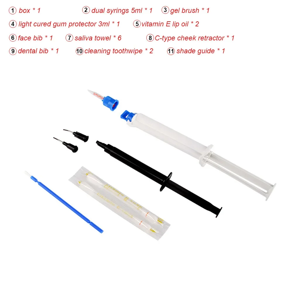 Kit de blanqueamiento Dental p - Teeth Whitening Gel Syringes reseña y precio