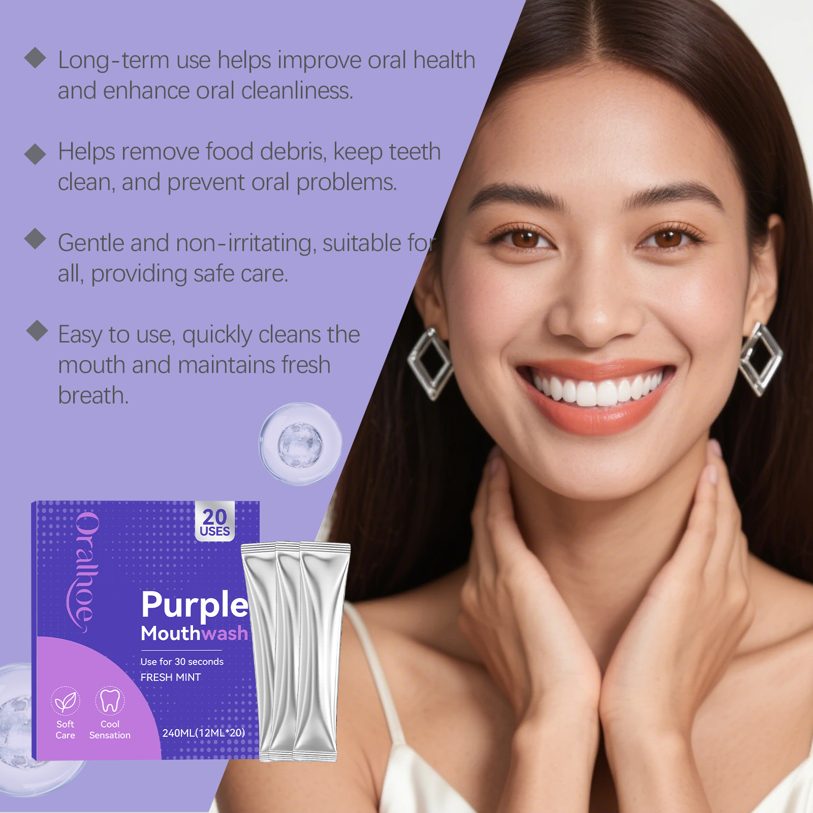 Paquete Individual de Enjuague - Teeth Whitening Xylitol reseña y precio