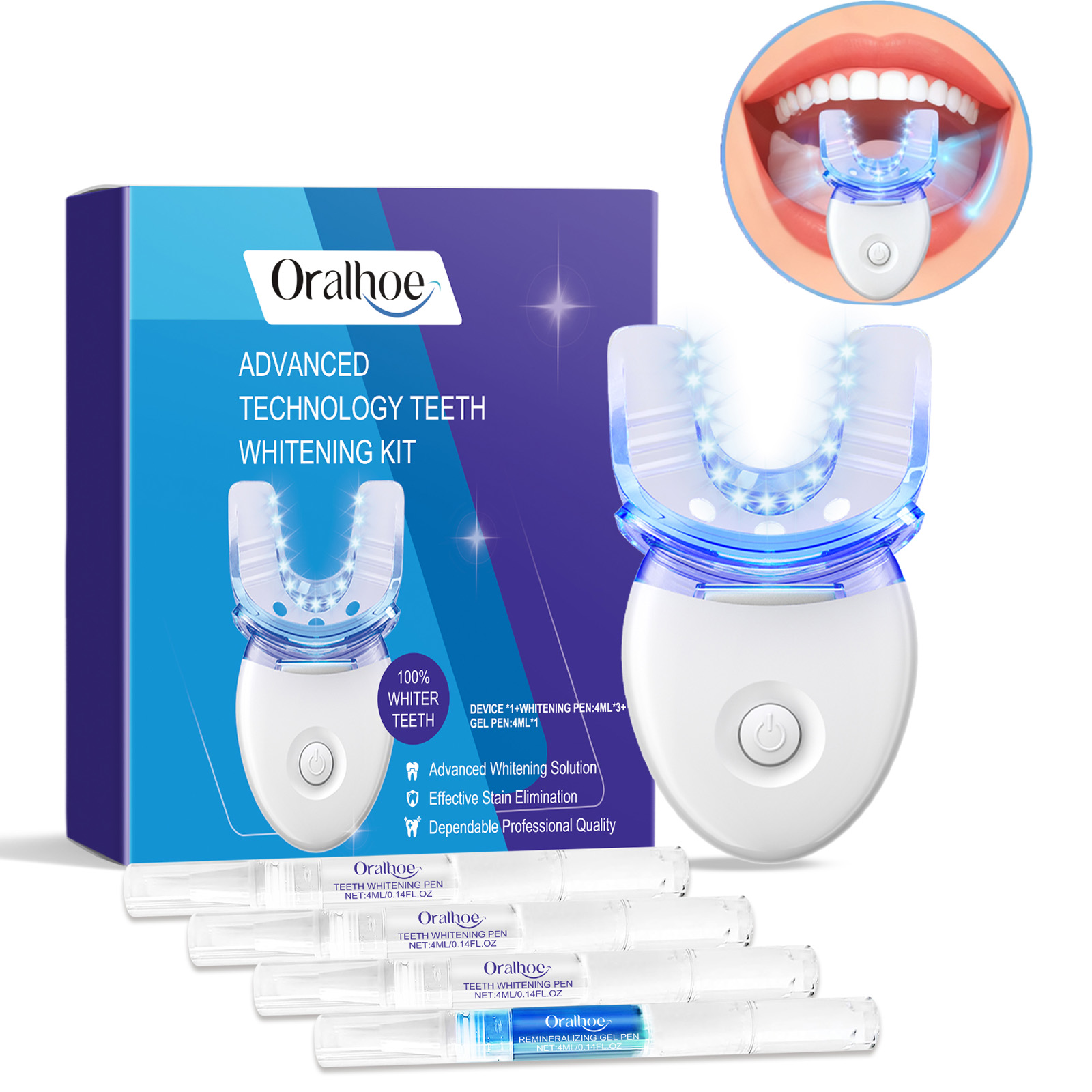 Kit de luz LED para blanqueami - Teeth Whitening And Stain Removal reseña y precio